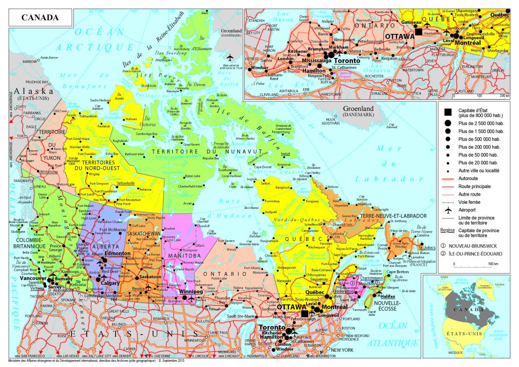 carte du canada